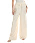 Фото #1 товара Брюки JASON WU Wide Leg Silk-Blend Pant 70% хлопок, 30% шелк, 80% хлопок, 20% полиамид, 80% вискоза, 20% полиамид, цвет/узор мелкий штукатурный, внутренний шов около 33 дюймов, подъем около 14 дюймов, затяжка на шнурке, кружевная вставка и широкие штанины, сухая чистка, изготовлено в Импорт