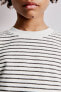 Textured striped t-shirt