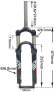 AIFCX Suspension Fork Shock Absorber Mountain Bike Aluminium Alloy Spring 1-1/8 Inch Bicycle Accessories, Black 26 Inch