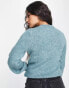 Фото #4 товара Джемпер JDY – Мягкий, ребристый свитер с высоким воротником, синий