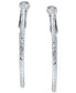 ფოტო #3 პროდუქტის Twist Hoop Earrings in Sterling Silver or 18k Gold Plate Over Sterling Silver, 40mm, Created for Macy's