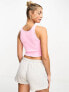 Фото #3 товара Champion Legacy crop top with buttons in pink