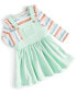 ფოტო #1 პროდუქტის Baby Girls Stripe Shirt and Skirtall, 2 Piece Set, Created for Macy's