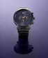 ფოტო #6 პროდუქტის Men's Chronograph Gray Stainless Steel Watch 45mm