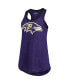 ფოტო #3 პროდუქტის Women's Purple Baltimore Ravens Tater Tank Top