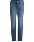 Фото #3 товара Women’s Straight-Fit Faded-Blue Jeans