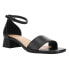 Easy Spirit Sheila Ankle Strap Block Heels Womens Black Dress Sandals E-SHEILA-