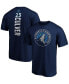 Фото #1 товара Men's Jarrett Culver Navy Minnesota Timberwolves Playmaker Name and Number Logo T-shirt