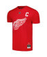 Фото #2 товара Men's Steve Yzerman Red Detroit Red Wings Captain Patch Name and Number T-shirt
