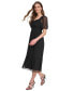 Women's Puff-Sleeve A-Line Dress