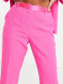 Фото #4 товара ASOS DESIGN Petite tux cigarette trouser in bright pink