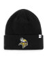 Men's '47 Black Minnesota Vikings Secondary Basic Cuffed Knit Hat