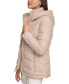 Фото #3 товара Women's Stretch Hooded Puffer Coat, Created for Macy's