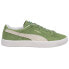 Фото #1 товара Puma Suede Vintage Lace Up Mens Green Sneakers Casual Shoes 374921-15