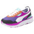 Фото #2 товара Puma Cruise Rider Hypnotize Lace Up Womens Pink, Purple Sneakers Casual Shoes 3