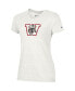 ფოტო #3 პროდუქტის Women's White Wisconsin Badgers Vault Logo V-Neck T-shirt