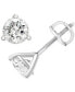 ფოტო #1 პროდუქტის Diamond Three Prong Stud Earrings (5/8 ct. t.w.) in 14k White Gold