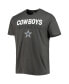 Фото #3 товара Men's Charcoal Dallas Cowboys Dark Ops Super Rival T-shirt