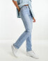 Фото #8 товара River Island ankle straight leg jeans in blue