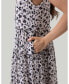 ფოტო #2 პროდუქტის Women's Tiered midi dress