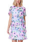 Фото #1 товара Платье шифоновое с рюшами Jessica Howard Petite Printed Ruffle-Tiered