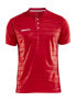 Craft Tshirt Pro Control Button Jersey M L Bright Red/White