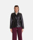 Фото #1 товара Women's Genuine Leather Jacket Safari Black