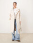 Фото #1 товара River Island slouchy wool overcoat in cream