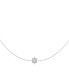 ფოტო #3 პროდუქტის Starry Lane Layered Design Sterling Silver Diamond Women Necklace