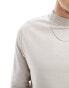 Фото #8 товара ASOS DESIGN turtle neck long sleeved t-shirt in light grey