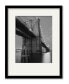 Фото #1 товара Brooklyn Bridge Shadow 16" x 20" Framed and Matted Art
