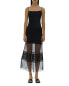 Helmut Lang Mesh Illusion Hem Dress Black 0 - фото #1