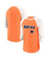 Фото #1 товара Men's Orange/Cream Houston Astros Historical Win 3/4-Sleeve Henley T-Shirt