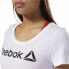 Women’s Short Sleeve T-Shirt Reebok Scoop Neck White