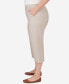 ფოტო #4 პროდუქტის Plus Size Garden Party Chambray Pull-on Capri Pants