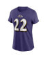 Women's Derrick Henry Purple Baltimore Ravens Player Name Number T-Shirt