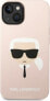 Karl Lagerfeld Etui Karl Lagerfeld KLHMP14MSLKHLP Apple iPhone 14 Plus hardcase jasnoróżowy/light pink Silicone Karl`s Head Magsafe