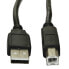 Akyga AK-USB-12 - 3 m - USB A - USB B - USB 2.0 - Black