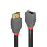 Фото #8 товара Кабель HDMI 2.0 Lindy 2m Extension - Anthra Line - 2 м - HDMI Type A (Стандарт) - HDMI Type A (Стандарт) - 18 Gbit/s - Канал возврата аудиосигнала (ARC) - Черный