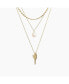 Debra Triple Layered Necklace with Cultured Pearl Pendant