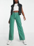 Cotton:On panel straight leg jeans in green