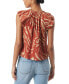 ფოტო #2 პროდუქტის Women's Baeley Printed Flutter-Sleeve Top