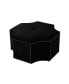 Фото #3 товара Fiorella Upholstered Octagon Cocktail Ottoman with Nailhead Trim