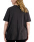 Trendy Plus Size Everything Is Connected Tree Tee