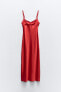 Satin slip dress