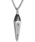 ფოტო #2 პროდუქტის Men's Damascus Sword Pendant Necklace in Sterling Silver-Plate, 24" + 2" extender