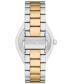 ფოტო #2 პროდუქტის Women's Lennox Three-Hand Two-Tone Stainless Steel Watch 37mm