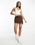 Фото #3 товара ASOS DESIGN keyhole cut out halter crop top in buttermilk