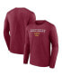 Фото #1 товара Men's Burgundy Washington Commanders Advance to Victory Long Sleeve T-shirt