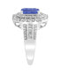 ფოტო #3 პროდუქტის EFFY® Sapphire (1-1/2 ct. t.w) and Diamond (1/2 ct. t.w) Ring in 14K White Gold (Also Available In Tanzanite)